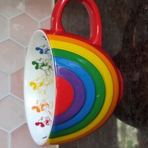 Disney Colorful Rainbow Mickey Mouse Mug
